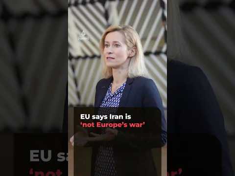 EU says Iran is 'not Europe's war' | AJ #shorts