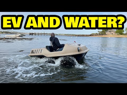 We Built An Electric Amphibious Car and Almost Drowned...Twice!