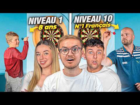 Affronter des joueurs de fléchettes du niveau 1 à 10 : qui les battra tous ?