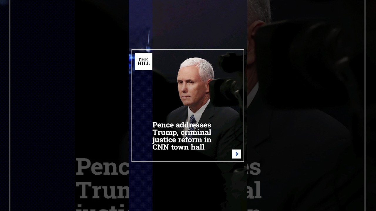 Pence Addresses Trump, Criminal Justice Reform In CNN Town Hall