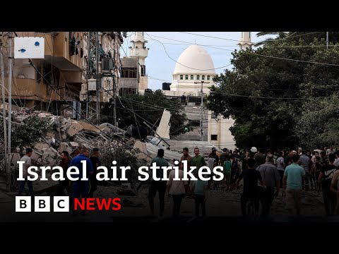 Israel retaliatory air strike kills at least 198 Palestinians - BBC News