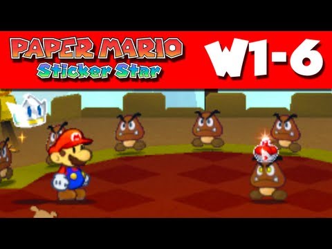 Paper Mario Sticker Star - Gameplay Walkthrough World 1-6 - Goomba Fortress (Nintendo 3DS) - UCzNhowpzT4AwyIW7Unk_B5Q