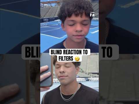 Shelton Blind Reacts to Filters 🤣