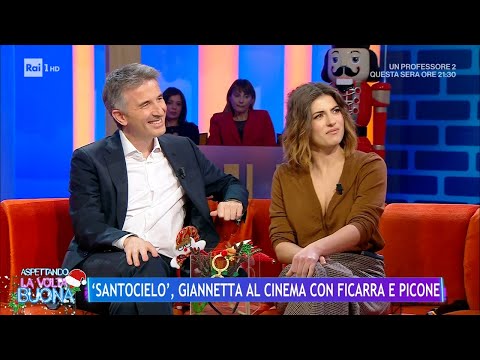 "Santocielo", Giannetta al cinema con Ficarra e Picone - La Volta Buona 14/12/2023