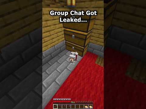 Minecraft but Group Chat Got Leaked
