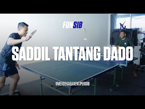 Tarung Pingpong Saddil dan Dado di #MerdekaBarengPERSIB | FUNSIB