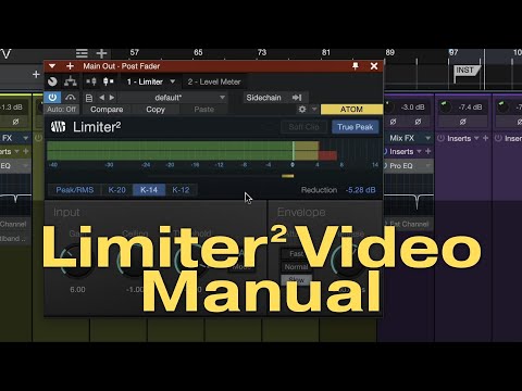 Limiter2 Video Manual #StudioOne