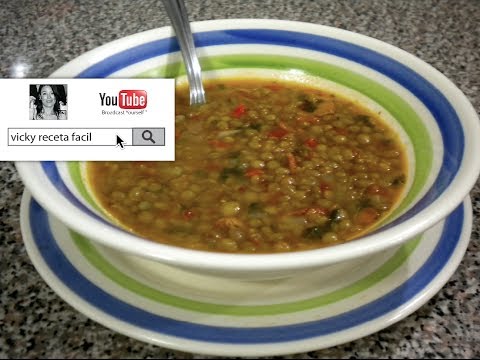 SOPA DE LENTEJAS | Vicky Receta Facil - UCewhO42h_TIKZdntpI-v39g