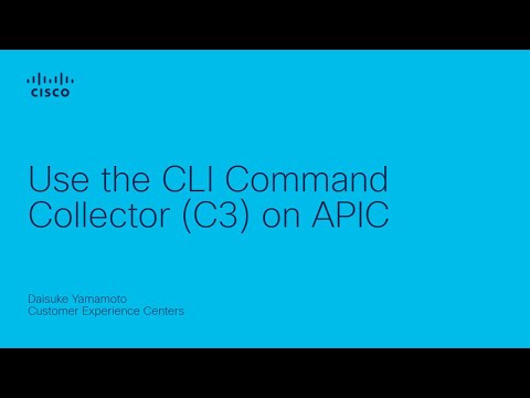 Use the CLI Command Collector (C3) on APIC