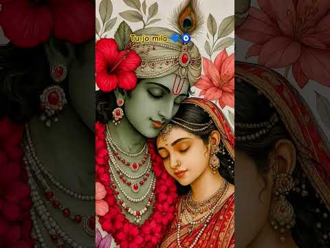 Radha ❤️ Krishna 🫶🏻🦚 #krishna #radhakrishna