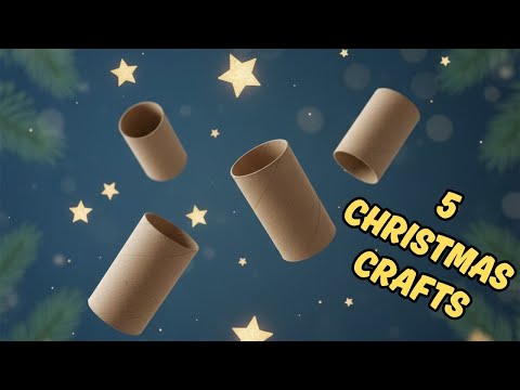 Creative Christmas Stars DIY ⭐️ 5 Easy Paper Rolls Transformation Ideas ⭐️ Simple Handmade Craft