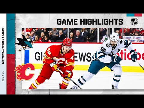 Sharks @ Flames 4/12 | NHL Highlights 2023
