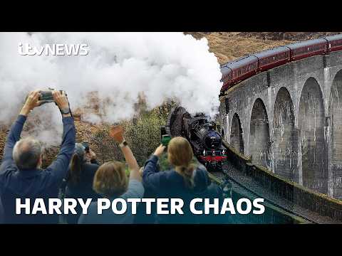 Curse for Glenfinnan locals? Harry Potter viaduct attracts thousands of tourists | ITV News
