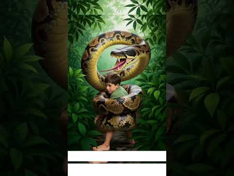 The Anokonda is attack'in little boy #facts ? 🐍🐍