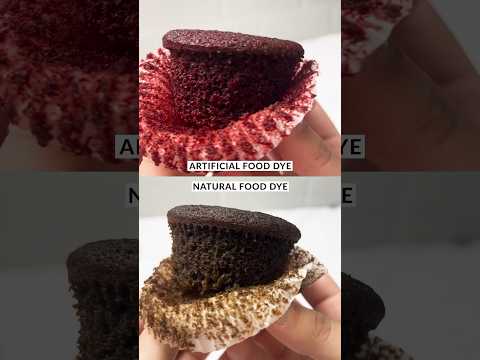 Artificial Food Coloring vs. Natural Food Dye in Red Velvet Cupcakes