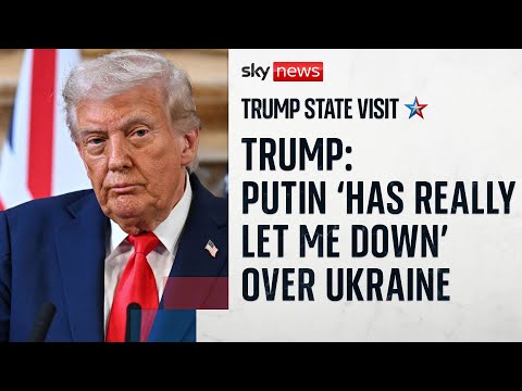 Trump: Putin 'has really let me down'