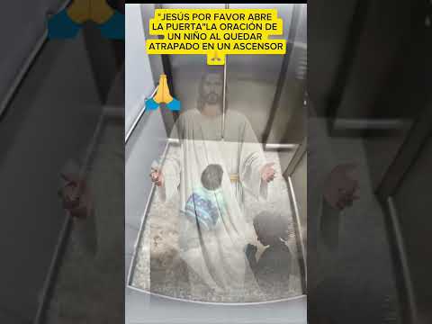 Un niño se queda solito en un ascensor, pero su fe lo mantiene en calma #fe #cristo #rezo #amen