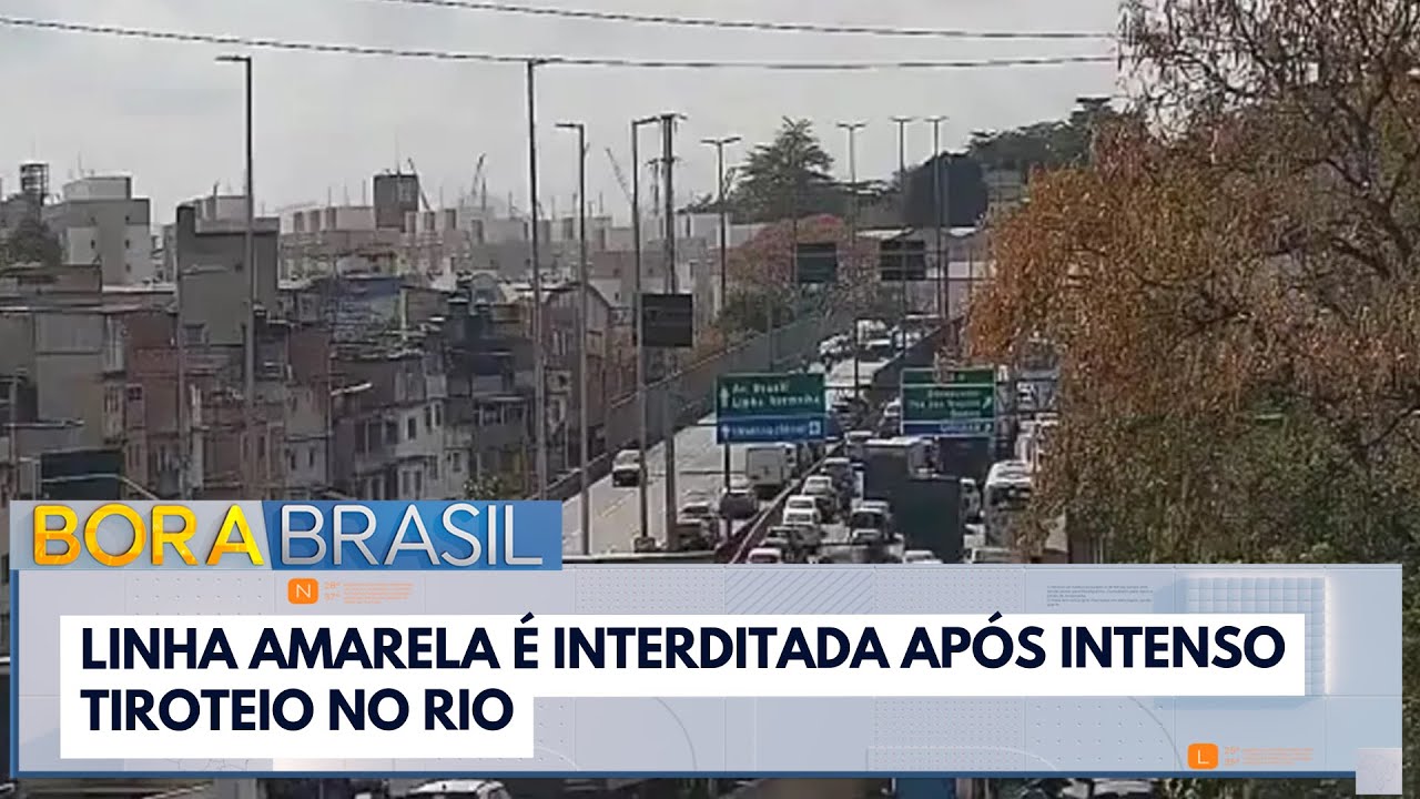 Linha amarela é interditada após intenso tiroteio no Rio | Bora Brasil