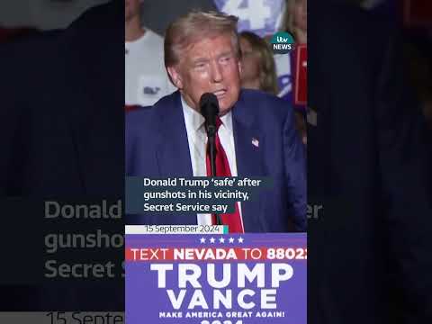 Donald Trump 'safe' after gunshots fired in his vicinity, Secret Service say #itvnews