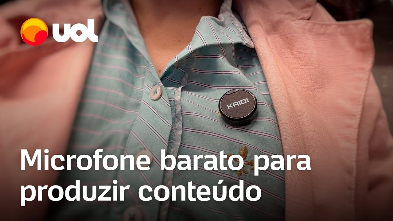 Testamos microfone de lapela que custa menos de R$ 100
