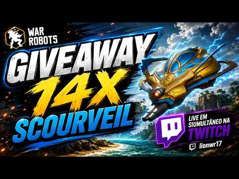 GIVEAWAY EM DUO LIVE 14x SCOURVEIL NA TWITCH - YOUTUBE - VEM PRA LIVE