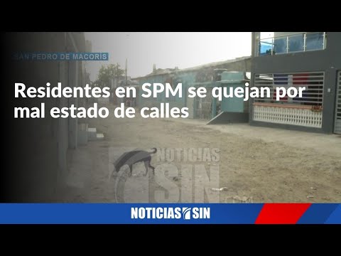 Residentes en SPM se quejan por mal estado de calles