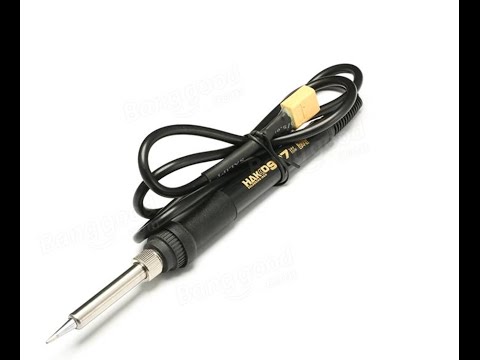 XT60 Electric Soldering Iron With DC Smart Regulator unboxing and review (From banggood.com) - UCOs-AacDIQvk6oxTfv2LtGA