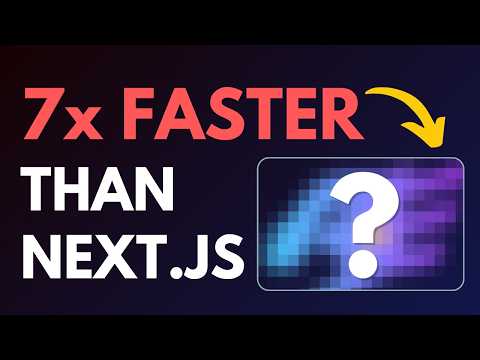 This Framework DESTROYS Next.js With 7x Faster Performance!