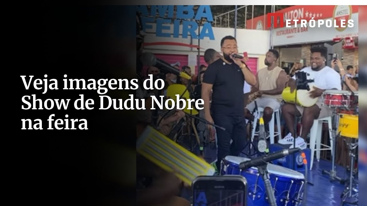 Veja imagens do Show de Dudu Nobre na feira
