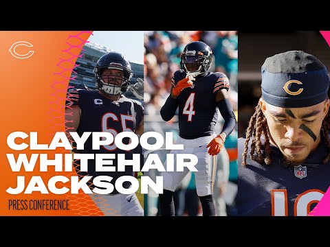 Claypool, Whitehair, Jackson break down preparations for Lions | Chicago Bears video clip