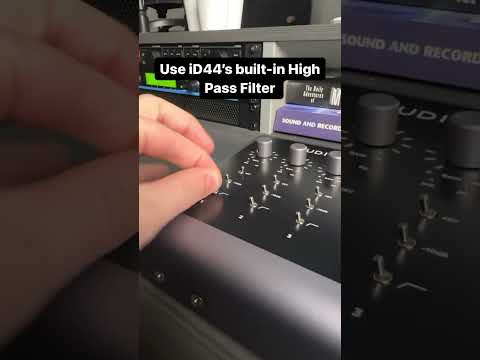 iD44 MKII has a built in High Pass Filter!  😎 #musicproducer #audioengineer #audio