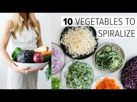 SPIRALIZER BEGINNER'S GUIDE | 10 vegetables to spiralize - UCYidQwKhM3WTDKpT8pwfJzw