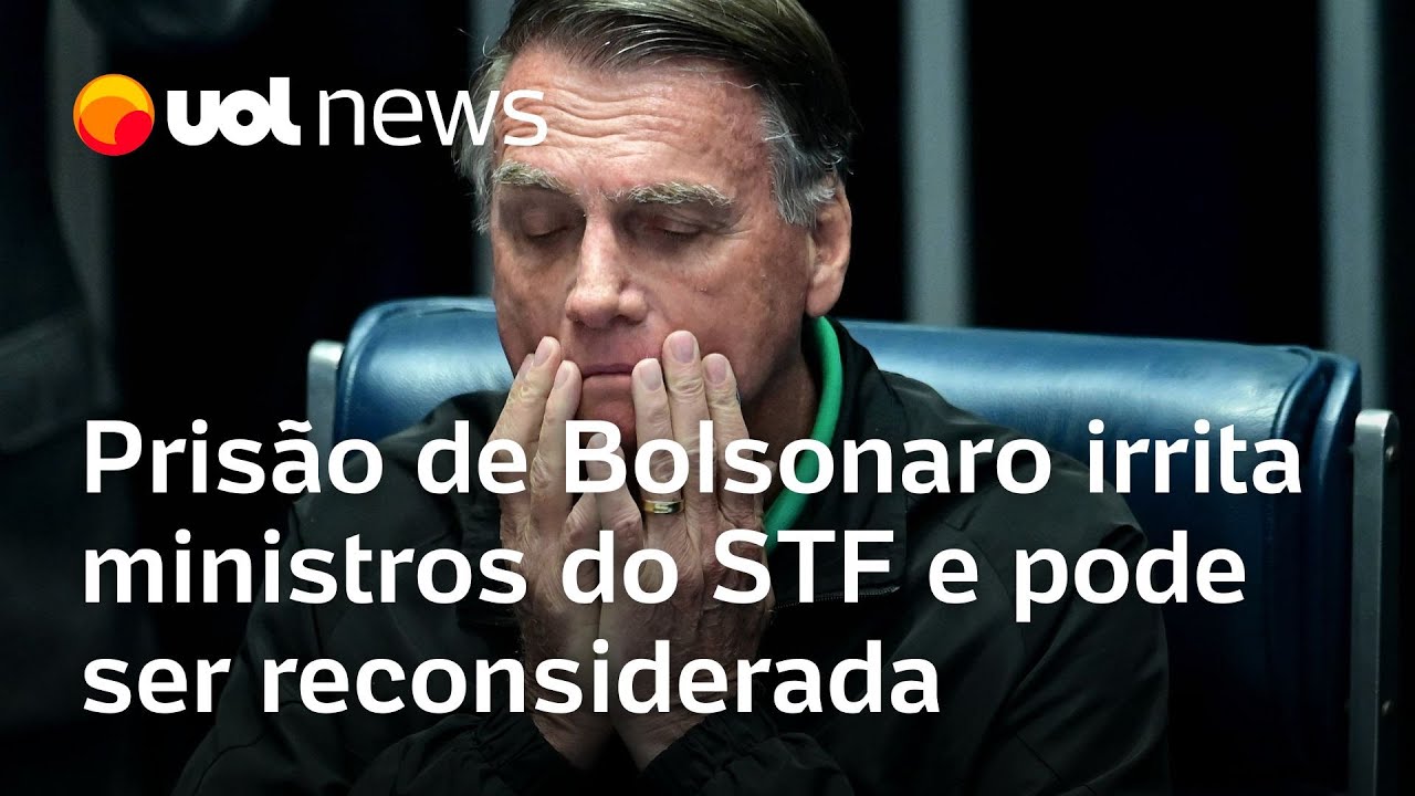 Prisão domiciliar de Bolsonaro irrita ministros do STF isola Moraes e pode ser reconsiderada