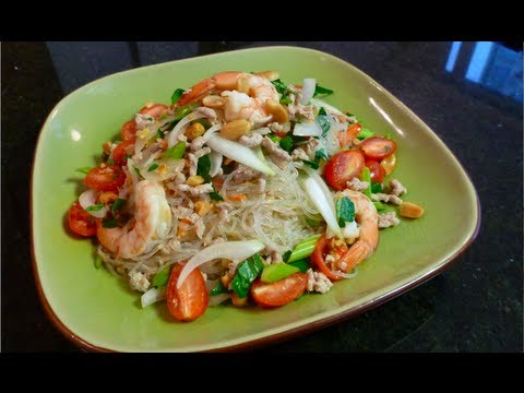 Glass Noodle Salad Recipe (Yum Woon Sen) ยำวุ้นเส้น - Hot Thai Kitchen! - UC27C_HWo-UmKkdWGsRJZ8EA