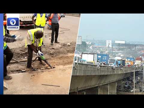 Road Users Endure Gridlock As FG Repairs Kara Bridge Expansion Joints | Eye Witness