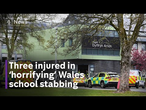 Teenage girl arrested after school stabbing in Wales