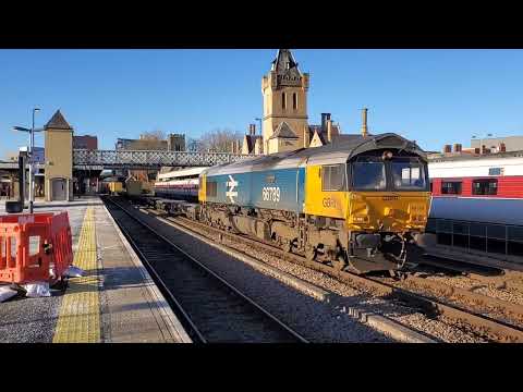 Trains at Lincoln Central & Market Rasen (15/01/2024)