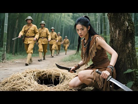 女獵人在竹林設滿陷阱,殺得日軍落荒而逃!⚔️ 抗日 | 戰爭 | Kung Fu #特種兵 #中國電視劇