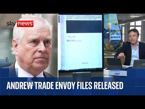 Files on Andrew's appointment as UK trade envoy released