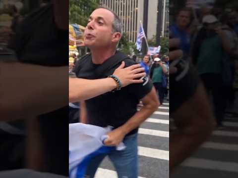 Protester Beef Vol.3 | Matolla Gets The Wet Shoulder 💦👮 #nypd #spitting #zionists #attack #cops #nyc