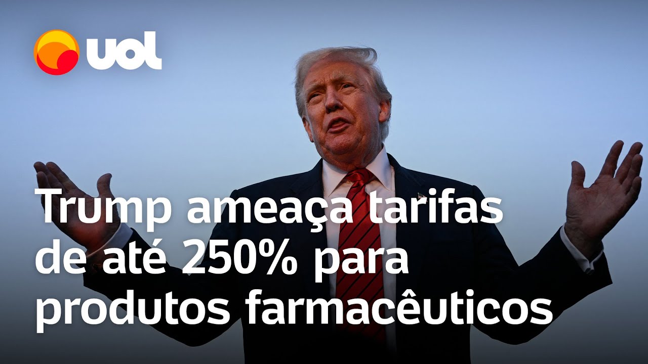 Trump ameaça tarifas de até 250 a produtos farmacêuticos