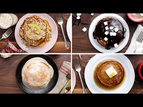 Best-Ever Christmas Breakfast Pancakes, 4 Ways | Tastemade