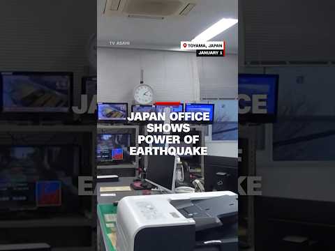 Japan office shows power of earthquake