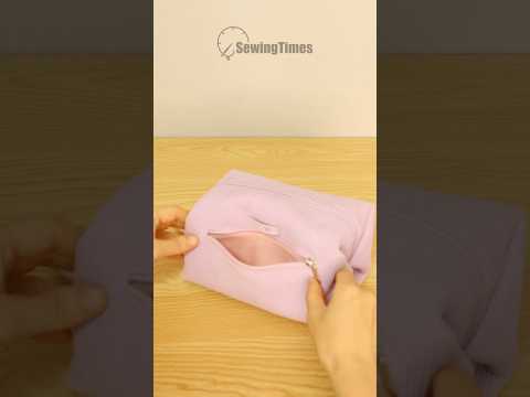 Easy DIY Zipper Pouch with Front Pocket & Handle! Beginner-Friendly Box Pouch
