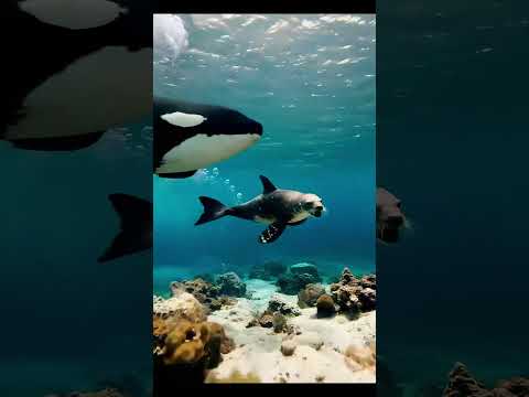 Seal Meets an Orca… Run?! 😱🐋