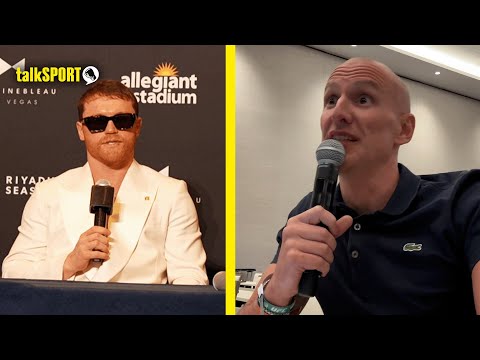 LET’S BE RESPECTFUL! Canelo’s team HURRIES reporters up ahead of fight with Terence Crawford! 😳