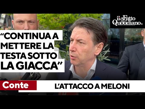 L'attacco di Conte a Meloni “Sul caso Santanchè continua a mettere la testa sotto la giacca”