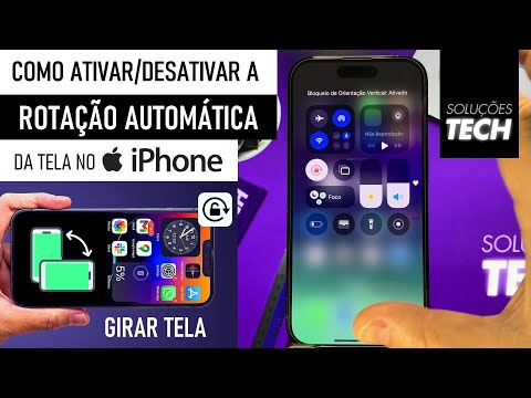 Como Ativar ou Desativar a ROTAÇÃO AUTOMÁTICA da TELA no iPhone