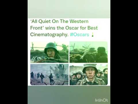 All Quiet On The Western Front’ wins the Oscar for Best Cinematography. #Oscars   