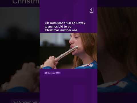 Lib Dem leader Sir Ed Davey launches bid to be Christmas number one